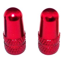 Aluminium Presta Valve Cap One Size Red