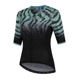 Camisola Manga Curta Animal M Black / Turquoise