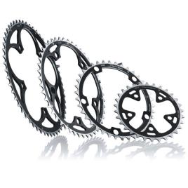 Anel De Corrente Supertype Exterior 5b Shimano 130 Bcd 52t Black / Silver