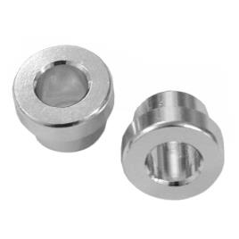 Rear Shock Bushings Manitou 2 Units M8 x 32.4 x 12 mm Silver