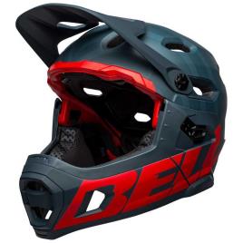 Capacete Downhill Super Dh Mips S Matt Blue / Red