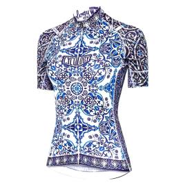 Camisola Manga Curta Majolica XS Blue / White