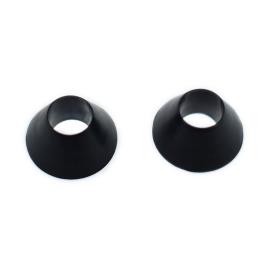 X-sauce Orifício Superdimensionado Da Placa De Borracha ( 2 Definir) 2 Set Black
