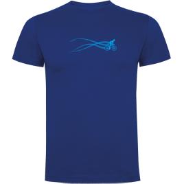 Camiseta De Manga Curta Bike Estella 2XL Royal Blue