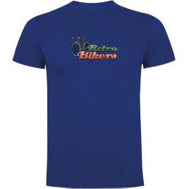 Camiseta De Manga Curta Retro Bikers XL Royal Blue