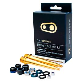 Crankbrothers Titanium Spindle Kit One Size Gold