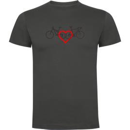 Camiseta De Manga Curta Love L Dark Grey