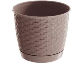 Vaso  Ratolla Round (Bege - 19 x 19 x 16.5 cm)