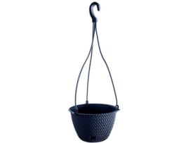 Vaso  Suspenso Splofy Round W (Cinzento - 23 x 23 x 14.5 cm)