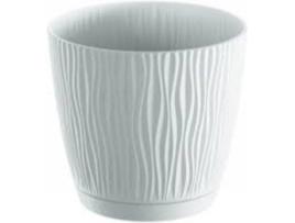 Vaso  Sandy P (Branco - 18.8 x 18.8 x 17.5 cm)