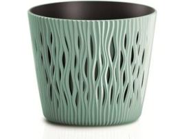 Vaso  Sandy Round (Verde - 12.8 x 12.8 x 11.1 cm)