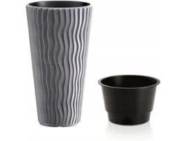 Vaso  Sandy Slim (Cinzento - 39 x 39 x 70.8 cm)