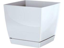 Vaso  Coubi Square P (Branco - 21 x 21 x 19.2 cm)