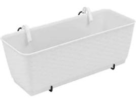 Floreira  Ratolla PW (Branco - 38.6 x 15.4 x 14.2 cm)