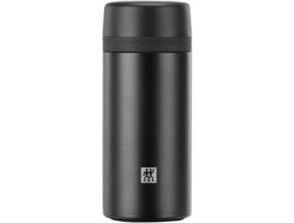 Garrafa Térmica E Infusão Thermo Preta Fosca