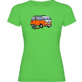 Camiseta De Manga Curta Hippie Van Climbing L Light Green
