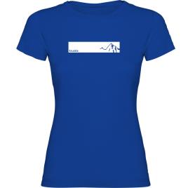Camiseta De Manga Curta Mountain Frame S Royal Blue