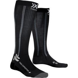 X-socks Meias Expedition EU 45-47 Opal Black / Dolomite Grey Melan