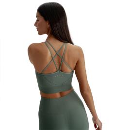 Born Living Yoga Sutiã Esportivo Sem Costura Minali L Alga