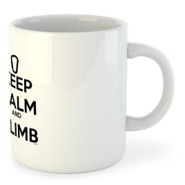 Caneca Keep Calm And Climb 325ml 325 ml (11 oz) White