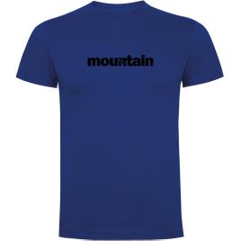Camiseta De Manga Curta Word Mountain S Royal Blue