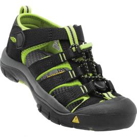 Keen Sandálias Infantis Newport H2 EU 24 Black / Lime Green