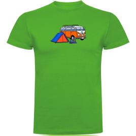 Camiseta De Manga Curta Hippie Van Trek XL Green
