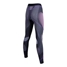 Leggings Evolutyon XS Anthracite Melange / Raspberry / Purple
