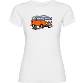 Camiseta De Manga Curta Hippie Van Climbing L White