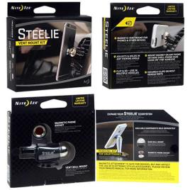 Steelie Vent Mount Kit One Size Chrome