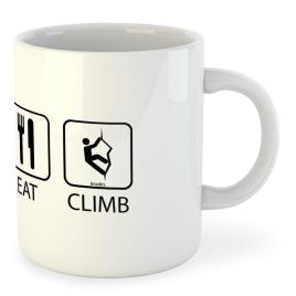Caneca Sleep Eat And Climb 325ml 325 ml (11 oz) White