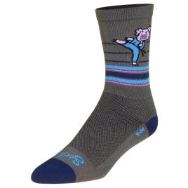 Sockguy Equipe Técnica Porkchop 6´´ Meias EU 43-48 Grey / Blue