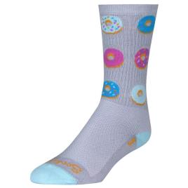 Sockguy Equipe Técnica Glazed 6´´ Meias EU 43-48 Gray / Pink / Blue