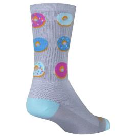 Sockguy Equipe Técnica Glazed 6´´ Meias EU 43-48 Gray / Pink / Blue