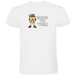 Camiseta De Manga Curta Born To Trekk 2XL White