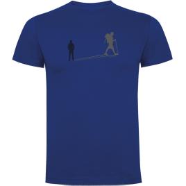 Camiseta De Manga Curta Trekk Shadow L Royal Blue