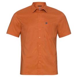 Camisa Manga Curta Chemise Mc Nikko Check S Marmalade / Sugar Almond