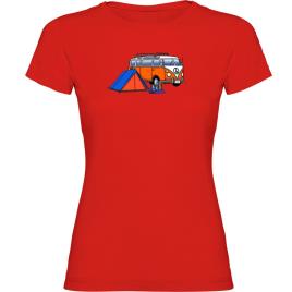 Camiseta De Manga Curta Hippie Van Trek 2XL Red