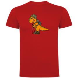 Camiseta De Manga Curta Dino Trek L Red