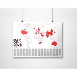 Mapa Do Amor Mapa For Couples To Commemorate Relationship Milestones Bucketlist One Size