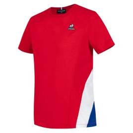 Le Coq Sportif Camiseta Infantil De Manga Curta Tri N°1 8 Years Red Electro