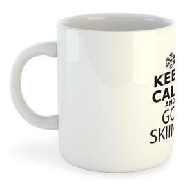 Caneca Keep Calm And Go Skiing 325ml 325 ml (11 oz) White