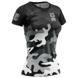 Manga Curta T-shirt T-shirt L Camo Grey
