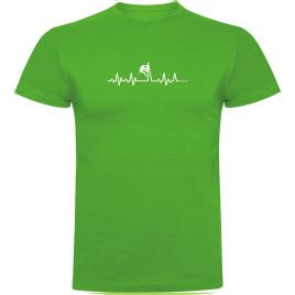 Camiseta De Manga Curta Climbing Heartbeat M Green