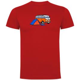 Camiseta De Manga Curta Hippie Van Trek 2XL Red