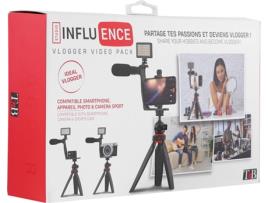 Tripé Influence Vlogger Vídeo Pack, Preto