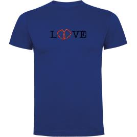 Camiseta De Manga Curta Love 3XL Royal Blue