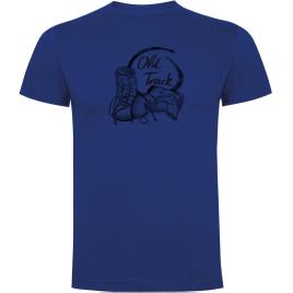 Camiseta De Manga Curta Old Track S Royal Blue