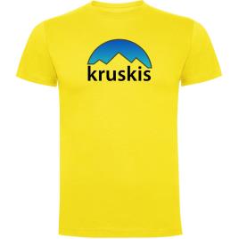 Camiseta De Manga Curta Mountain Silhouette 2XL Yellow