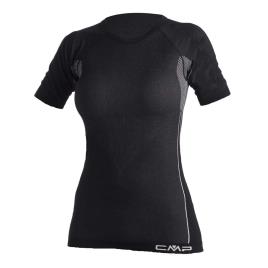 Camiseta De Manga Curta Seamless M-L Black